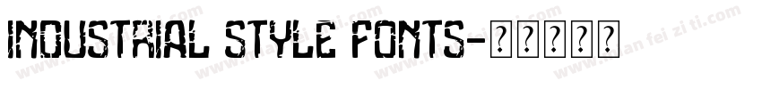 Industrial Style Fonts字体转换